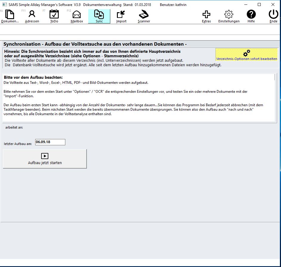 dms synchronisation demo beispiel